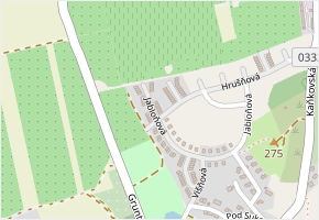 Jabloňová v obci Kutná Hora - mapa ulice