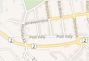 Jeneweinova v obci Kutná Hora - mapa ulice