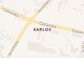 Karlov v obci Kutná Hora - mapa části obce