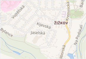 Kijevská v obci Kutná Hora - mapa ulice