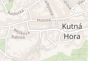 Komenského náměstí v obci Kutná Hora - mapa ulice