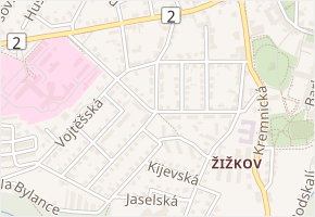 Kotkova v obci Kutná Hora - mapa ulice