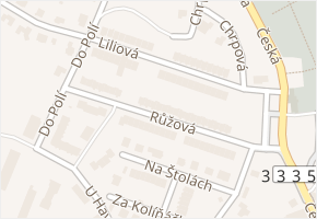 Liliová v obci Kutná Hora - mapa ulice
