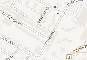 Mazákova v obci Kutná Hora - mapa ulice