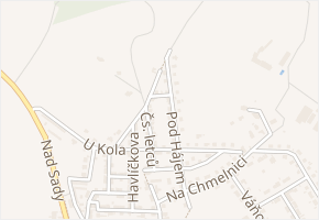 Na Vrchách v obci Kutná Hora - mapa ulice