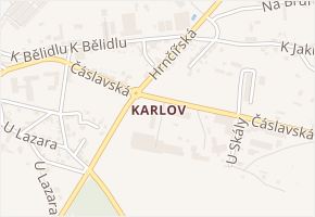 Nad Kolmarkem v obci Kutná Hora - mapa ulice