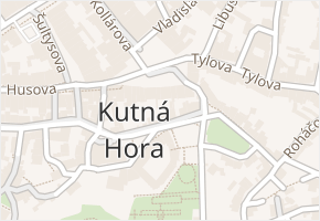 Palackého náměstí v obci Kutná Hora - mapa ulice
