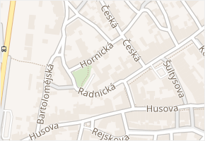 Radnická v obci Kutná Hora - mapa ulice
