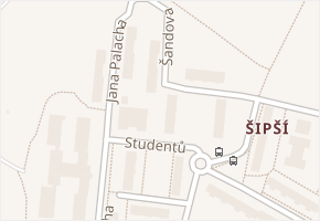 Šandova v obci Kutná Hora - mapa ulice