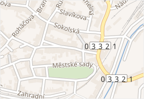 Sokolská v obci Kutná Hora - mapa ulice