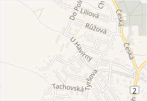 U Havírny v obci Kutná Hora - mapa ulice
