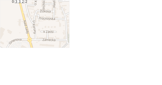 U Koruny v obci Kutná Hora - mapa ulice