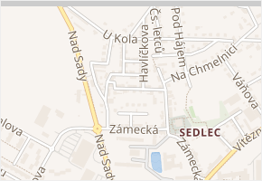 Žižkova v obci Kutná Hora - mapa ulice