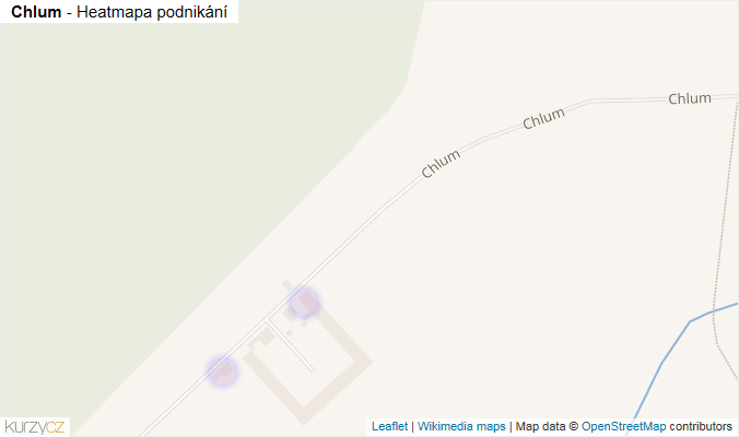 Mapa Chlum - Firmy v ulici.