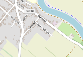 Pod Strážným v obci Kvasice - mapa ulice