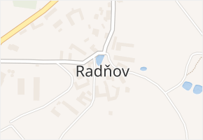 Radňov v obci Květinov - mapa části obce