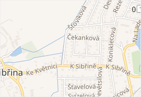 Muškátová v obci Květnice - mapa ulice