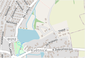 Nad Rybníkem v obci Květnice - mapa ulice