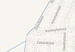 Šťovíková v obci Květnice - mapa ulice