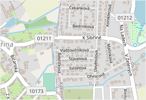 Vlaštovičníková v obci Květnice - mapa ulice