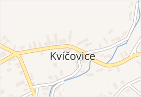 Kvíčovice v obci Kvíčovice - mapa části obce