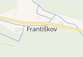 Františkov v obci Kvilda - mapa části obce