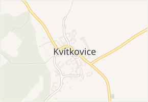 Kvítkovice v obci Kvítkovice - mapa části obce