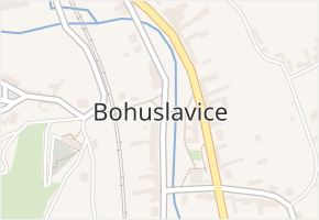 Bohuslavice v obci Kyjov - mapa části obce