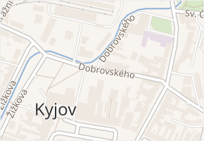 Dobrovského v obci Kyjov - mapa ulice