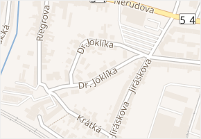 Dr. Joklíka v obci Kyjov - mapa ulice