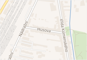 Husova v obci Kyjov - mapa ulice