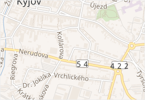Jurovského v obci Kyjov - mapa ulice