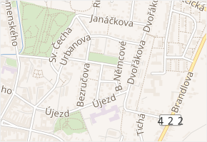 Köhlerova v obci Kyjov - mapa ulice