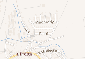 Pod Vinohrady v obci Kyjov - mapa ulice