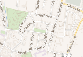 Seifertovo náměstí v obci Kyjov - mapa ulice