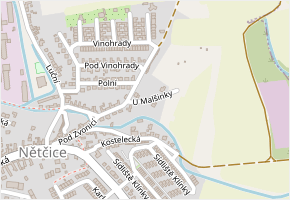 U Malšinky v obci Kyjov - mapa ulice