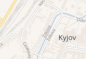 Žižkova v obci Kyjov - mapa ulice