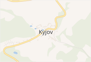 Kyjov v obci Kyjov - mapa části obce