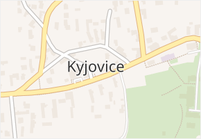 Kyjovice v obci Kyjovice - mapa části obce