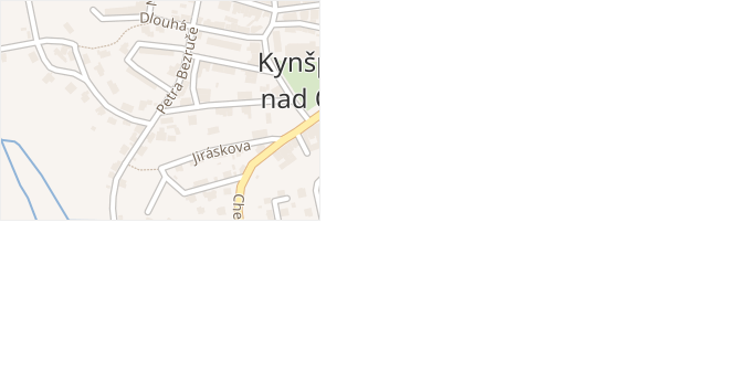 Františka Palackého v obci Kynšperk nad Ohří - mapa ulice