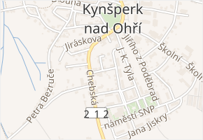 Jana Žižky v obci Kynšperk nad Ohří - mapa ulice