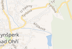 Křižíkova v obci Kynšperk nad Ohří - mapa ulice