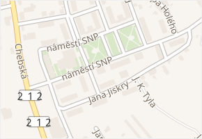 náměstí SNP v obci Kynšperk nad Ohří - mapa ulice