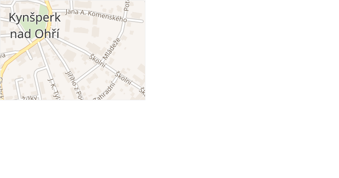 Školní v obci Kynšperk nad Ohří - mapa ulice