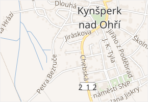 Slepá v obci Kynšperk nad Ohří - mapa ulice