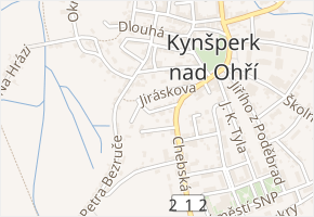 V. B. Třebízského v obci Kynšperk nad Ohří - mapa ulice