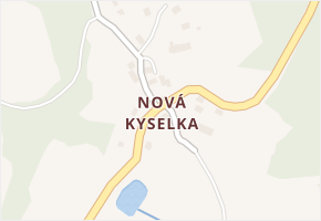 Nová Kyselka v obci Kyselka - mapa části obce