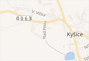 Nad Pilou v obci Kyšice - mapa ulice