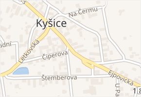 Horní Náves v obci Kyšice - mapa ulice