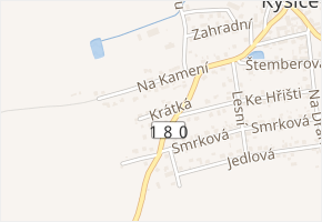 Krátká v obci Kyšice - mapa ulice